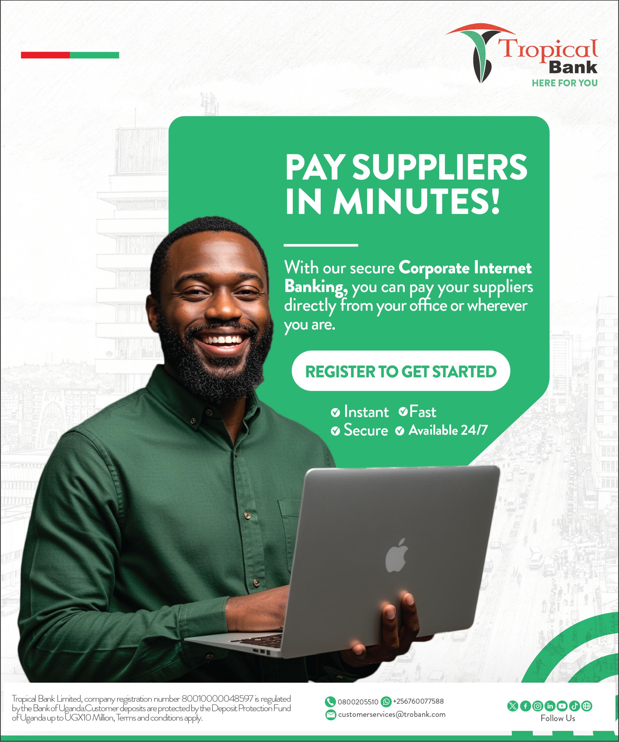PAY SUPPLIERS